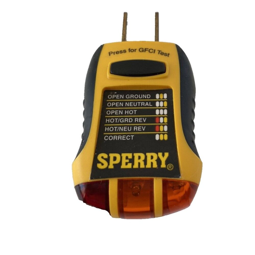 Sperry GFI6302 GFCI Outlet Receptacle Tester - Used - Clean - Tested